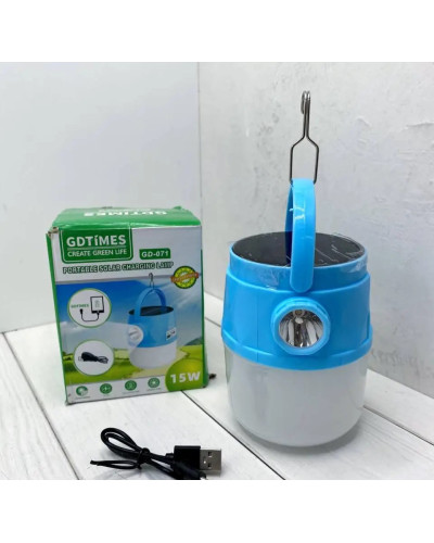 Лампа акумуляторна з сонячною батареєю GDLITE GD-071