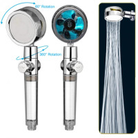 Водозберігаюча насадка для душу з вентилятором - Turbocharged shower head