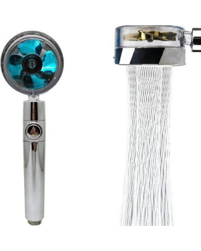 Водосберегающая насадка для душа с вентилятором - Turbocharged shower head Водосберегающая насадка для душа с вентилятором - Turbocharged shower head