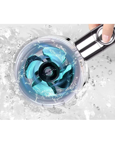 Водосберегающая насадка для душа с вентилятором - Turbocharged shower head Водосберегающая насадка для душа с вентилятором - Turbocharged shower head