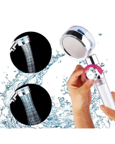 Водосберегающая насадка для душа с вентилятором - Turbocharged shower head Водосберегающая насадка для душа с вентилятором - Turbocharged shower head