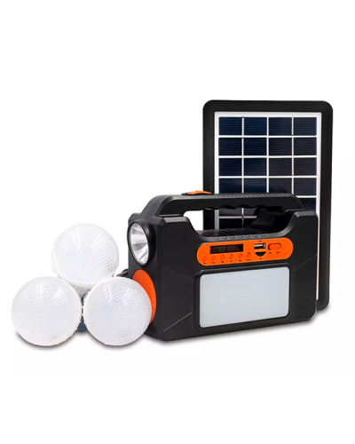 Портативна зарядна станція з ліхтарем на сонячній батареї - Solar Lighting System Портативна зарядна станція з ліхтарем на сонячній батареї - Solar Lighting System