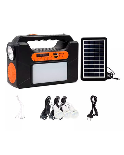 Портативна зарядна станція з ліхтарем на сонячній батареї - Solar Lighting System Портативна зарядна станція з ліхтарем на сонячній батареї - Solar Lighting System