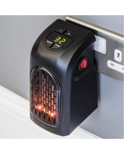 Портативний керамічний електрообігрівач Handy Heater 400W з Регулюванням температури і Таймером