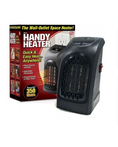Портативний керамічний електрообігрівач Handy Heater 400W з Регулюванням температури і Таймером