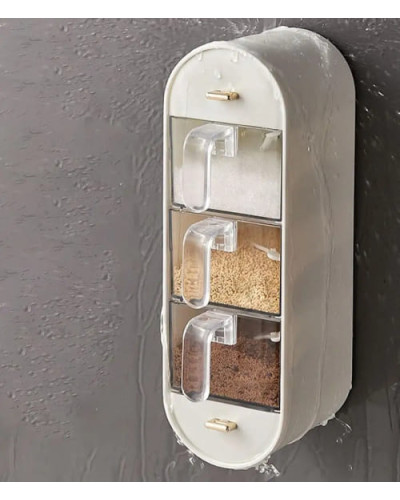 Настінний підвісний органайзер для круп та спецій Spice organizer на липучках для кухні