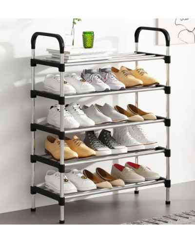 Полиця для взуття 6 ярусів модульна складна New shoe rack металева органайзер стійка для взуття Полиця для взуття 6 ярусів модульна складна New shoe rack металева органайзер стійка для взуття