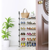 Полиця для взуття 6 ярусів модульна складна New shoe rack металева органайзер стійка для взуття