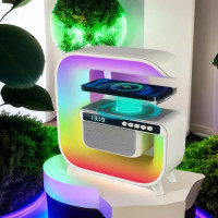 Лампа - нічник із бездротовою зарядкою та Bluetooth динаміком - G-Lite XM-G3 