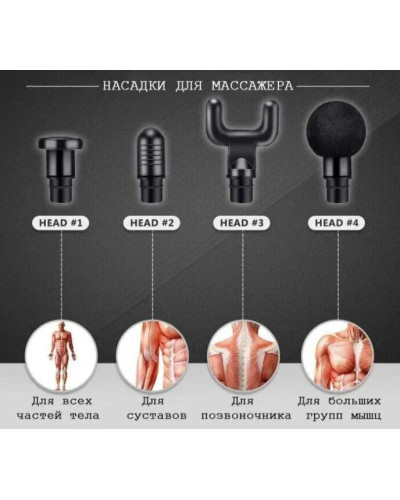Массажер для тела - Fascial Gun HB-007