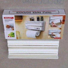 Кухонний диспенсер для плівки, фольги, рушників Kitchen Roll 3 в 1 тримач для кухні