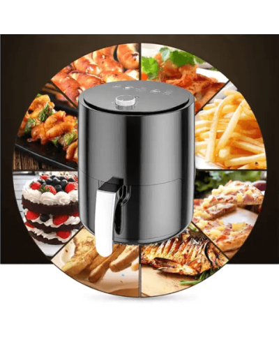 Аэрофритюрница аэрогриль для жарки без масла Air Fryer мультипечь на 1,5 л 1500 Вт