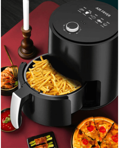 Аэрофритюрница аэрогриль для жарки без масла Air Fryer мультипечь на 1,5 л 1500 Вт