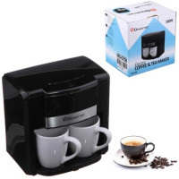 Кофеварка 2 в 1 Domotec с двумя керамическими чашками