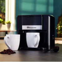 Кофеварка 2 в 1 Domotec с двумя керамическими чашками