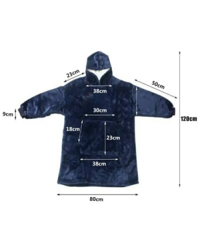 Плед с капюшоном - Huggle Hoodie (красный) + Перчатки для сенсорных экранов - iGlove
