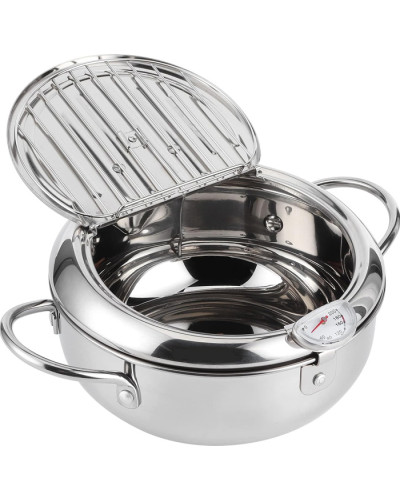 Фритюрница с термометром на 2,2л. - Fryer Pot 
