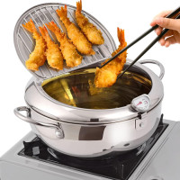 Фритюрница с термометром на 2,2л. - Fryer Pot 