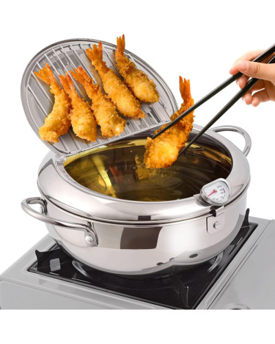 Фритюрница с термометром на 2,2л. - Fryer Pot Фритюрница с термометром на 2,2л. - Fryer Pot