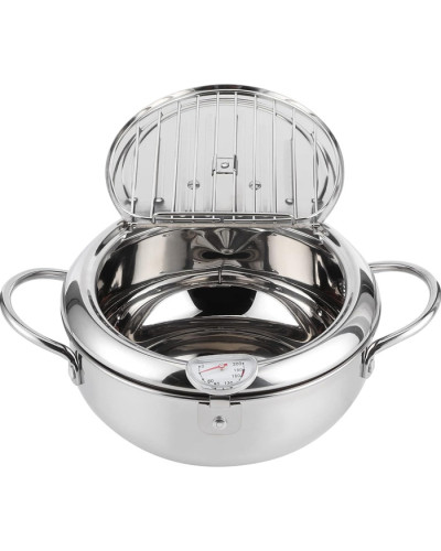 Фритюрница с термометром на 2,2л. - Fryer Pot Фритюрница с термометром на 2,2л. - Fryer Pot