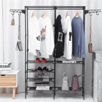 Вешалка для одежды - Simple Coat Rack Double Row