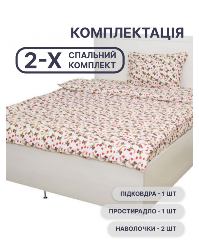 Комплект фланелевого постельного белья цветочный