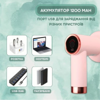 Портативный вибромассажер (5 насадок)