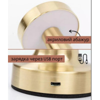 Настольная лампа с аккумулятором (бронза)  (3675-4574)