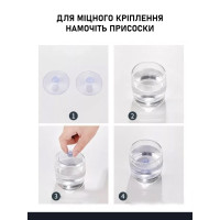 Сонцезахисна рулонна шторка на присосках 125×45 см для автомобіля, на вікно кухні, спальні та балкона