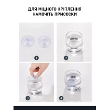 Сонцезахисна рулонна шторка на присосках 125×45 см для автомобіля, на вікно кухні, спальні та балкона