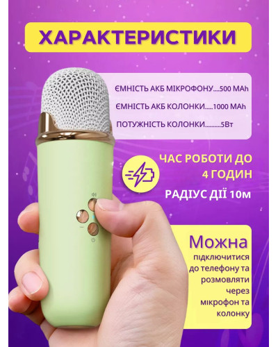 Детское беспроводное ретро караоке - Pulse Platinum C20 Plus