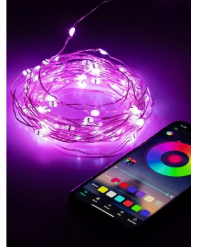 Гирлянда LED 10 м c дистанционным управлением