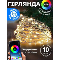 Гирлянда LED 10 м c дистанционным управлением