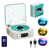 Колонка Bluetooth з нічником Вініловий програвач - Waves