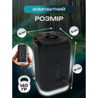 Беспроводной мини насос 4 в 1 - насос, вакууматор, фонарик и раздуватель огня