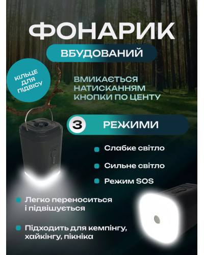 Беспроводной мини насос 4 в 1 - насос, вакууматор, фонарик и раздуватель огня
