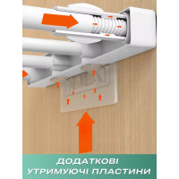 Розсувна телескопічна полиця у шафу (розмір 42*48*80)