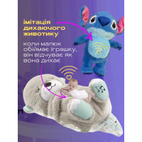 Плюшева дихаюча іграшка для сну дитини (Видра), для новонароджених з підсвіткою та музикою (арт3954-3919)
