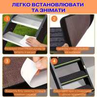 Противоскользящий коврик для лестниц с отражающими полосами