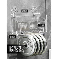 Настенный органайзер-полка для ванной комнаты, для хранения косметики, средств гигиены, зубных щёток, кухонных принадлежностей, специй, канцелярии