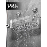 Настенный органайзер-полка для ванной комнаты, для хранения косметики, средств гигиены, зубных щёток, кухонных принадлежностей, специй, канцелярии