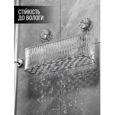 Настенный органайзер-полка для ванной комнаты, для хранения косметики, средств гигиены, зубных щёток, кухонных принадлежностей, специй, канцелярии