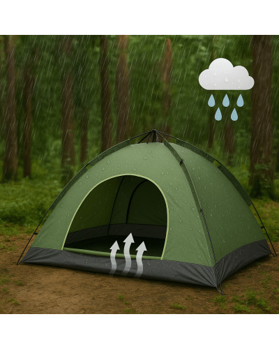 Автоматическая палатка - Smart Camp ( 4-х местная ) + Универсальный фонарь туриста 3 в 1