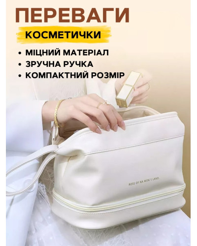 Портативная дорожная косметичка - органайзер (коричневый)