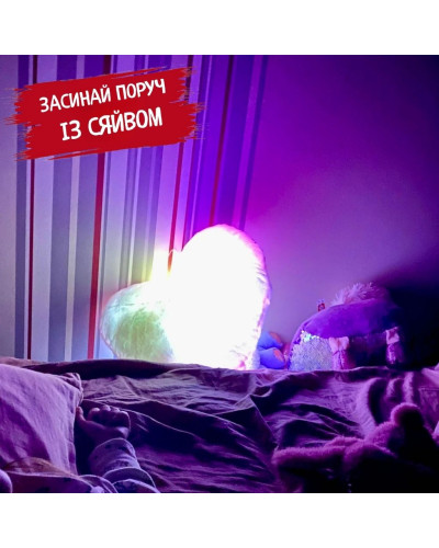 Светящаяся плюшевая подушка в форме лапки (розовый) Светящаяся плюшевая подушка в форме лапки (розовый)
