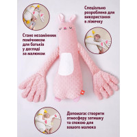 Іграшка компаньйон для сну дитини (рожевий заєць)