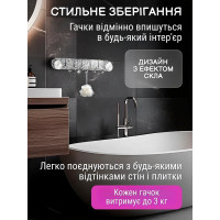 Настінні прозорі вішалки на присосках (2шт)