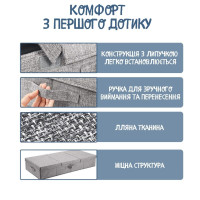 Подкроватный складной ящик органайзер для хранения с крышкой