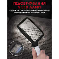 Ручна складна лупа з підсвічуванням