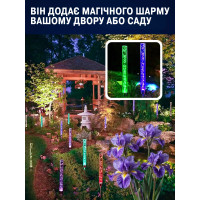 Уличный садовый светильник на солнечной батарее «Пузыри» Многоцветный RGB